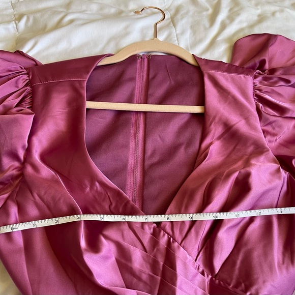 Mac Duggal FLUTTER SLEEVE CUT OUT ASYMMETRICAL RUFFLED GOWN - Picture 6 of 7